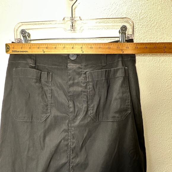 Maeve Black Colette Form Fitting High Rise Front Zip Maxi Skirt S - Picture 11 of 14